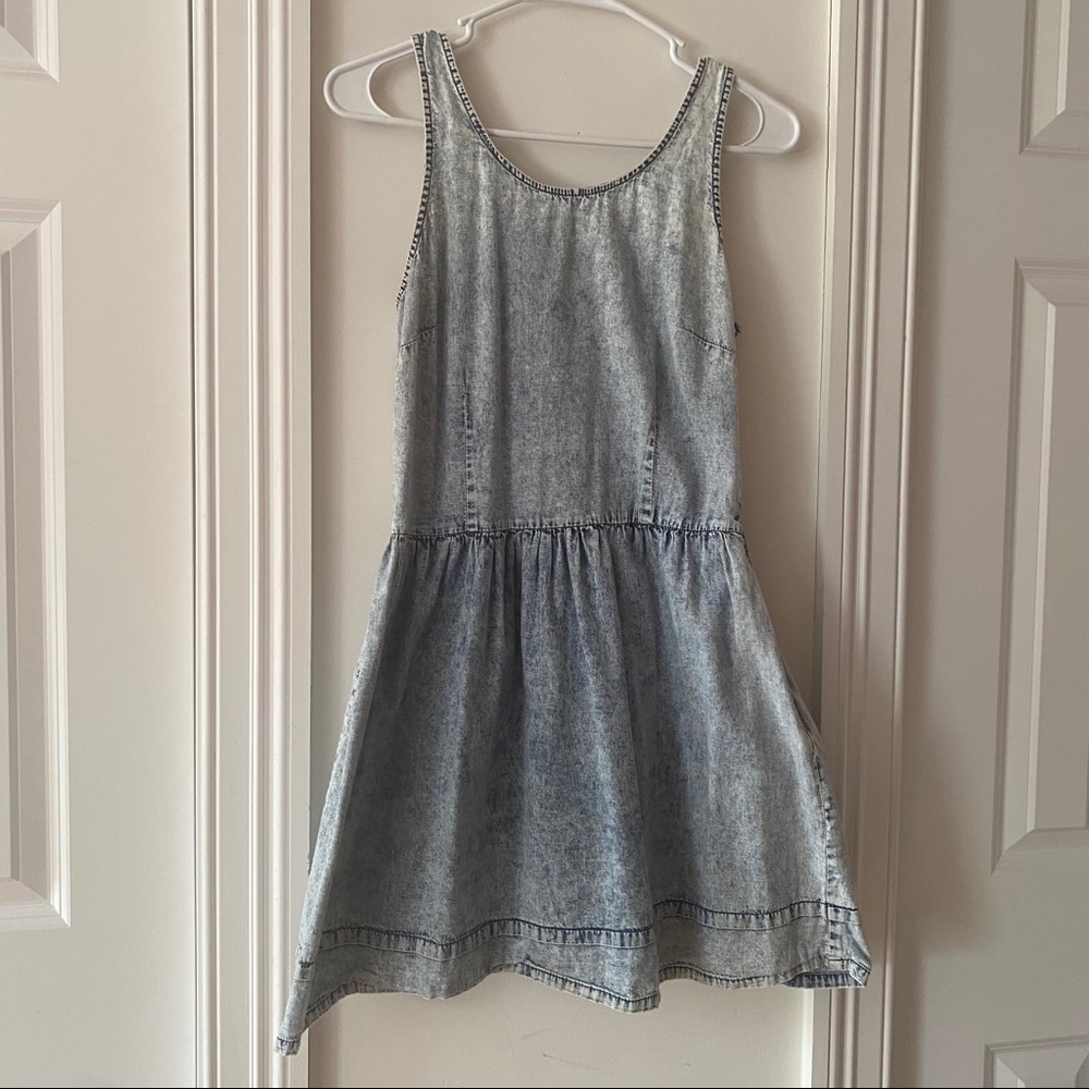 Charlotte Russe Acid Wash Denim Dress